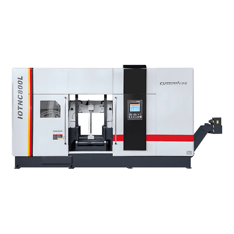 IOTNC800L 지능형 CNC 자동 금속 절단 수평 띠톱 기계